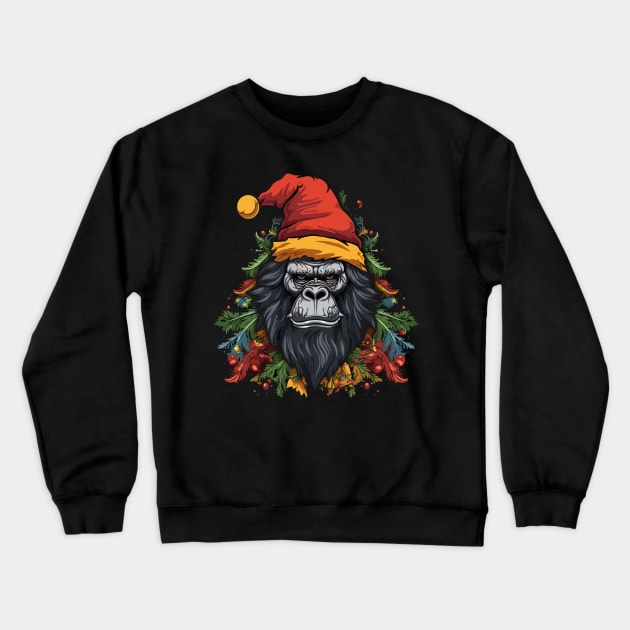 Gorilla Christmas Crewneck Sweatshirt by JH Mart